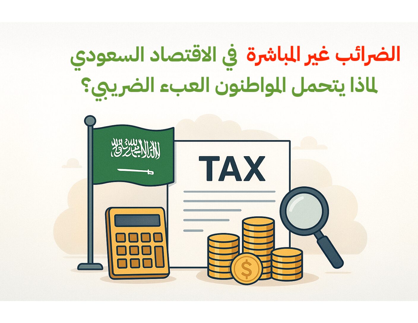 الضرائب غير المباشرة في الاقتصاد السعودي: لماذا يتحمل المواطنون العبء الضريبي؟